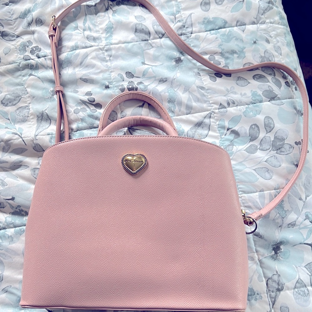 Betsy Johnson light baby pink purse
